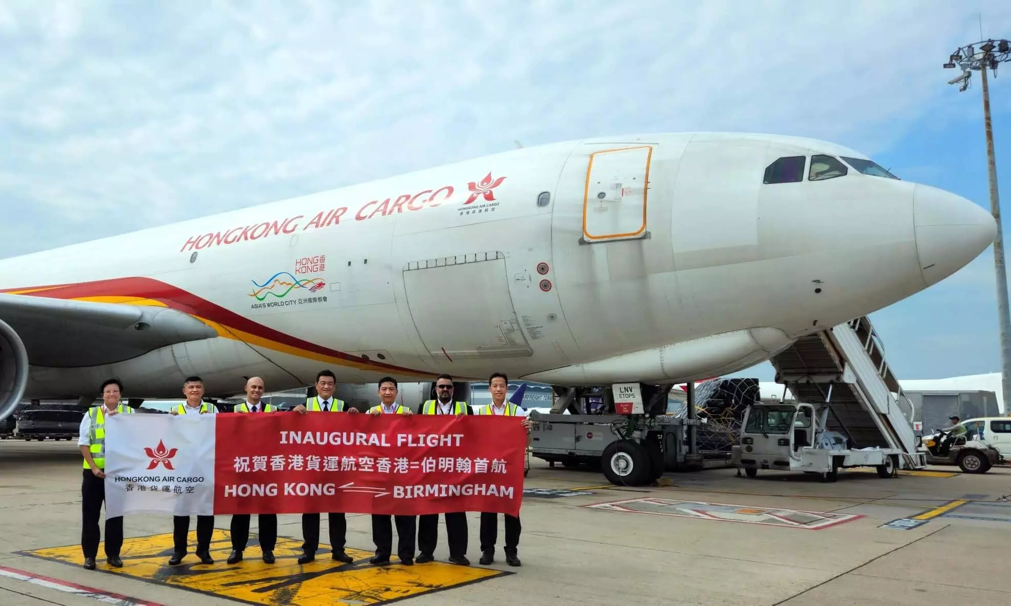 香港货运航空开通直飞伯明翰的每周航线