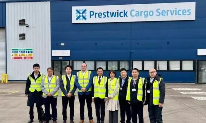 格拉斯哥普雷斯蒂克机场加强与中国南方航空的出口联系