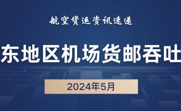 2024年5月华东47机场货邮吞吐量排名